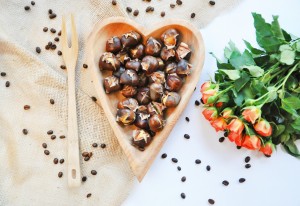 Pieczone kasztany przysmak na zime